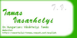 tamas vasarhelyi business card