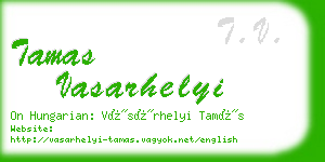 tamas vasarhelyi business card